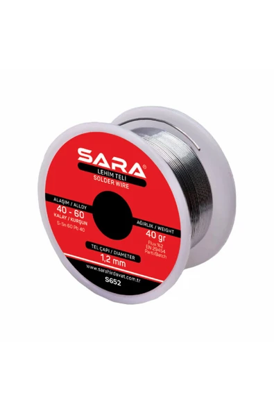 SARA S652LEHİM Teli+ Lehim Pastası ürün görseli 1