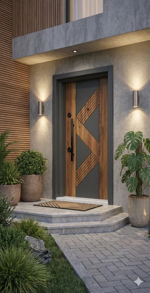 Liv Concept Ses Seri̇si̇ | Elegance Güvenli̇k Kapisi Çeli̇k Kapi - Vi̇lla Kapisi ürün görseli 1