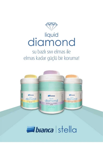 Bianca Lıquıd Dıamond (SIVI ELMAS) Bianca Stella Su Bazlı Kokusuz Ekstra Dayanıklı Şeffaf Sıvı Cam 600 ml ürün görseli 1