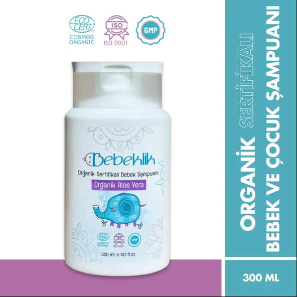 BEBEKLİK ORGANİK BEBEK ŞAMPUANI ALOE VERA 300 ML ürün görseli 1