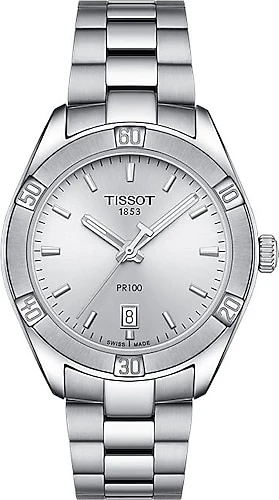 Tissot PR 100 Sport Chic T101.910.11.031.00 Çelik Kordon Gümüş Kadın Kol Saati ürün görseli 1