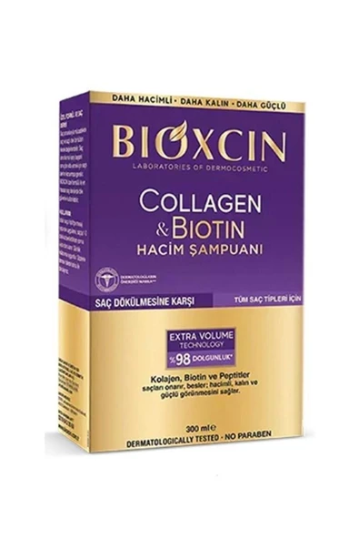 BİOXİN Bioxcin Collagen & Biotin Hacim Şampuanı 300 Ml (bxc101) ürün görseli 1