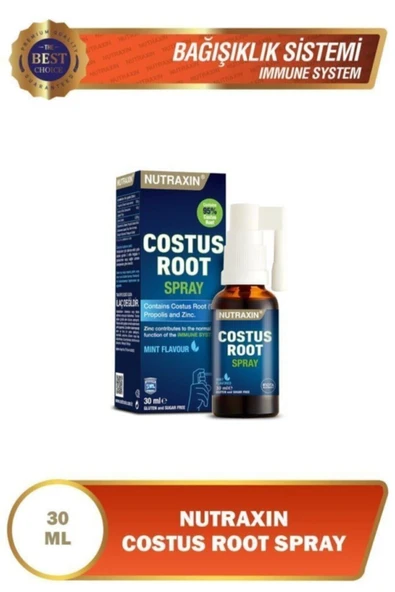 NUTRAXİN Costus Root Spray 30 Ml - Kusti Hindi Boğaz Spreyi ürün görseli 1
