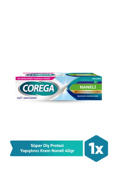 COREGA Süper Protez Yapıştırıcı Krem Naneli 40gr ürün görseli 1