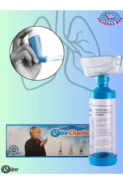 RABIR Chamber – Large Boy (5+yaş) – Mdı Için Valfli Inhalasyon Tedavi Chamberi – Mavi Chamber ürün görseli 1