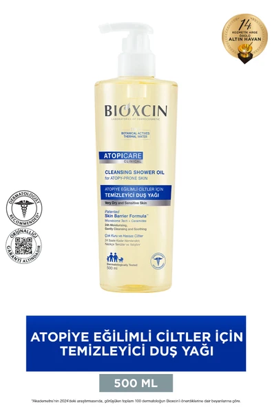 BİOXCİN Atopicare Temizleyici Duş Yağı 500 ml - Aşırı Kuru Ciltler ürün görseli 1
