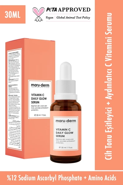 Maruderm C Vitamini ve Peptid Aydınlatıcı Cilt Bakım Serumu 30 ML ürün görseli 1