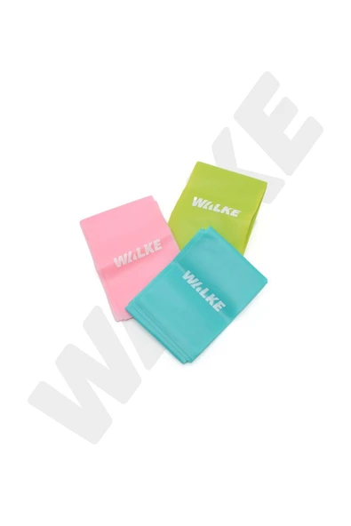Walke 3 'lü Pilates Bandı Plates Egzersiz Direnç Lastiği Seti (UÇ KISMI AÇIK) ürün görseli 1