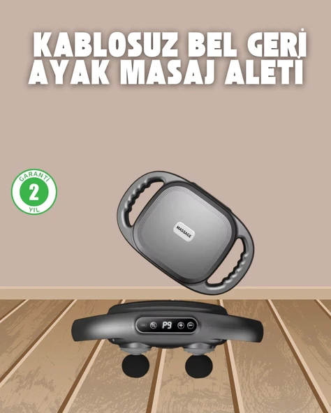 Profesyonel 6 Başlıklı Şarjlı Masaj Tabancası 2000 mAh Güçlü Performans P101023S9566 ürün görseli 1
