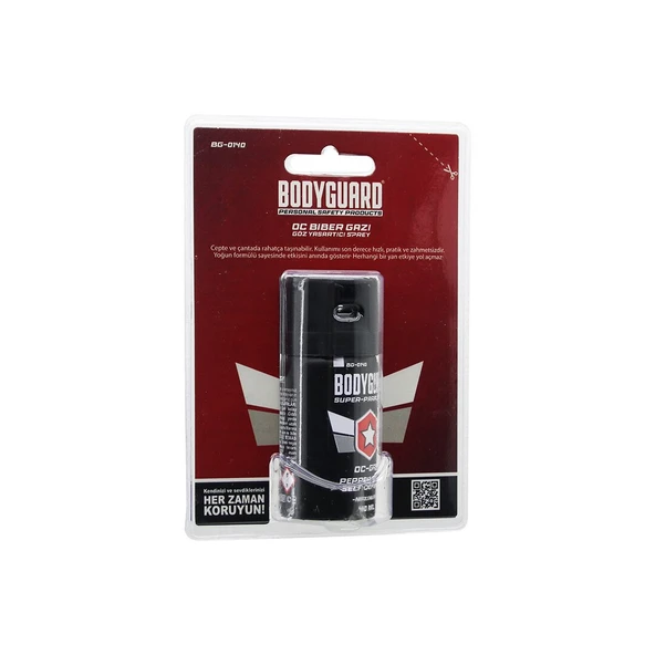 BODYGUARD BG-0140 BİBER GAZI SPREY 40ML KENDİNİ SAVUNMA AMAÇLI KULLANIM GO-53-vice ürün görseli 1