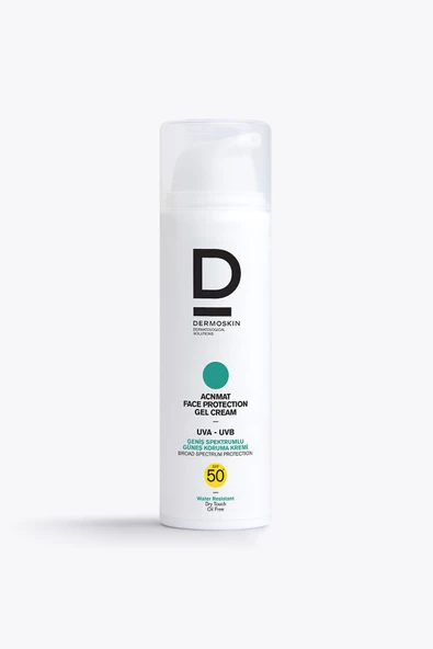 DERMOSKİN AcnMat Face Protection Gel Güneş Kremi Spf 50+ | Sivilce ve Akne Karşıtı | UVA&UVB Koruyucu | 50 ml ürün görseli 1