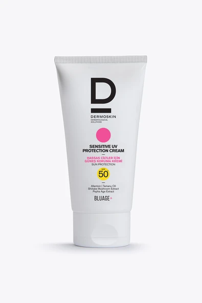 DERMOSKİN Blueage+Hassas Ciltler İçin Nemlendirici Güneş Koruma Kremi SPF 50+ | UV Koruma | 50 ml ürün görseli 1