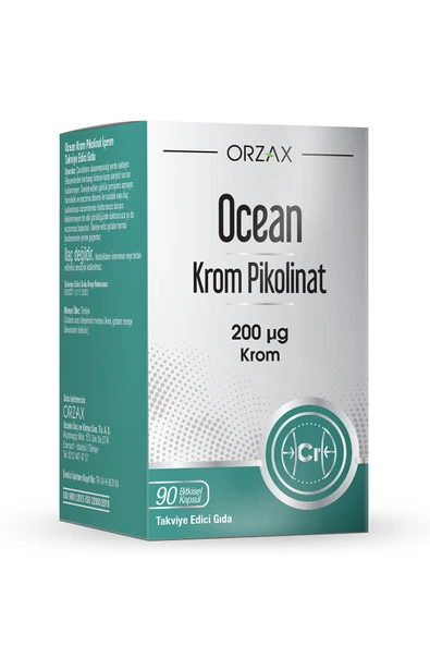 OCEAN Krom Pikolinat 20 Mcg 90 Kapsül 8697595872710 ürün görseli 1