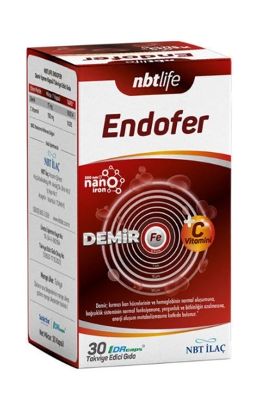 NBT İLAÇ Nbt Life Endofer Takviye Edici Gıda 30 Kapsül ürün görseli 1