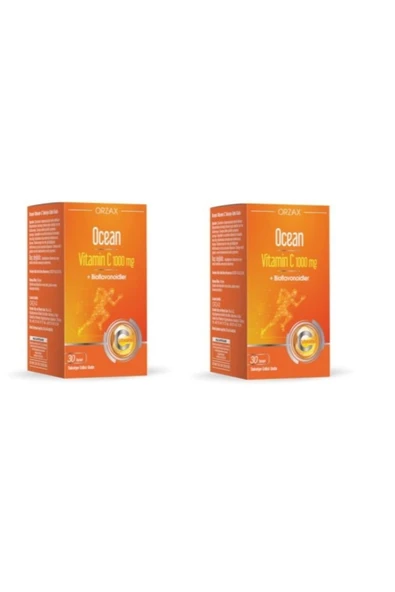 OCEAN Ocean Vitamin C 1000 Mg 30 Tablet*2 Adet ürün görseli 1