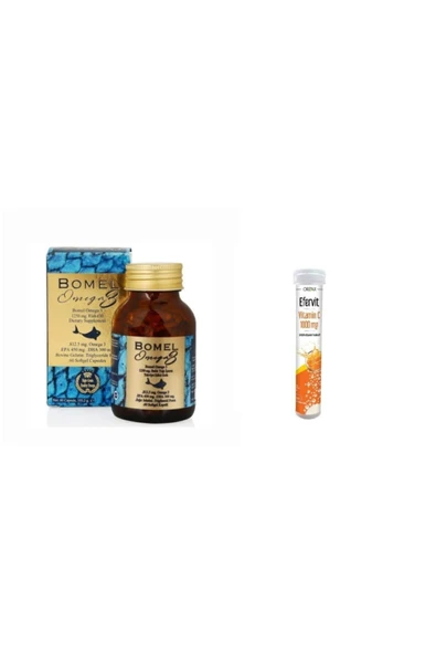 BOMEL Ocean Efervit Tablet Hediyeli Omega 3 Balık Yağı 60 Kapsül ürün görseli 1