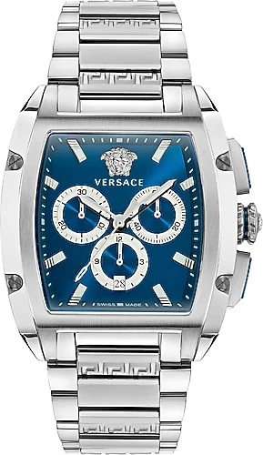 Versace Dominus VRSCVE6H00423 Çelik Kordon Mavi Erkek Kol Saati ürün görseli 1