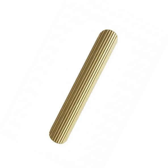 VENTO Soft Altın Çizgili Kulp 224 mm Metal Dolap Gardırop Mutfak Banyo Kulbu Modern Tasarım ürün görseli 1