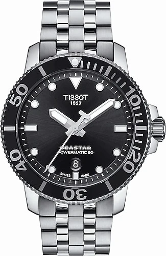 Tissot Seastar 1000 Powermatic 80 T120.407.11.051.00 Çelik Kordon Siyah Erkek Kol Saati ürün görseli 1