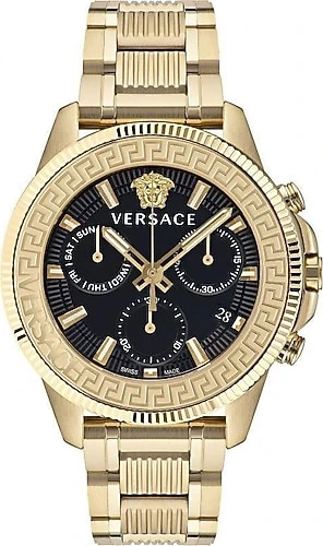 Versace Greca Action Chrono VRSCVE3J00622 Altın-Siyah Erkek Kol Saati ürün görseli 1