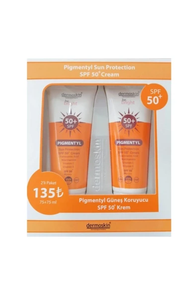 DERMOSKİN Pigmentyl Sun Protection Spf50+ Krem 75 ml İkili Paket ürün görseli 1