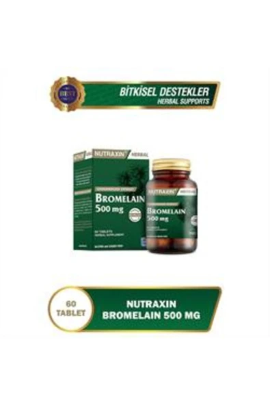 NUTRAXİN STD Nutraxin Herbal Bromelain Ananas 60 Tablet ( TEKLİDİR ) ürün görseli 1