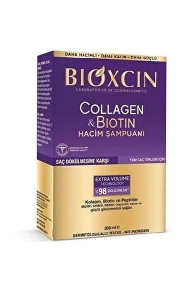 BİOXİN Bioxcin Collagen Biotin Saç Dökülmesine Karşı Şampuan 300 Ml ürün görseli 1