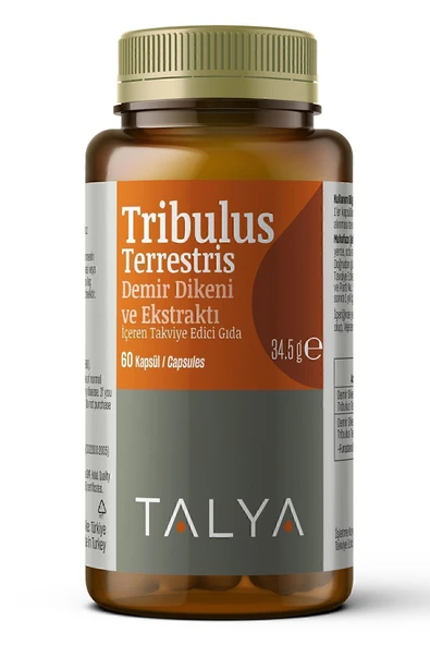 TALYA Tribulus Terrestris Demir Dikeni Ve Ekstraktı Içeren Takviye Edici Gıda, 60 Kapsül ürün görseli 1