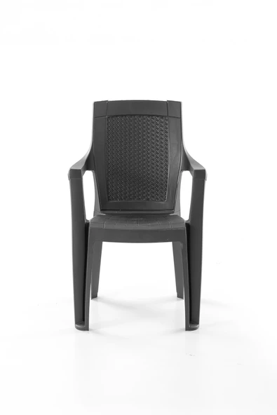 Evdemo Efes 4'lü Rattan Sandalye Siyah - Resim 2