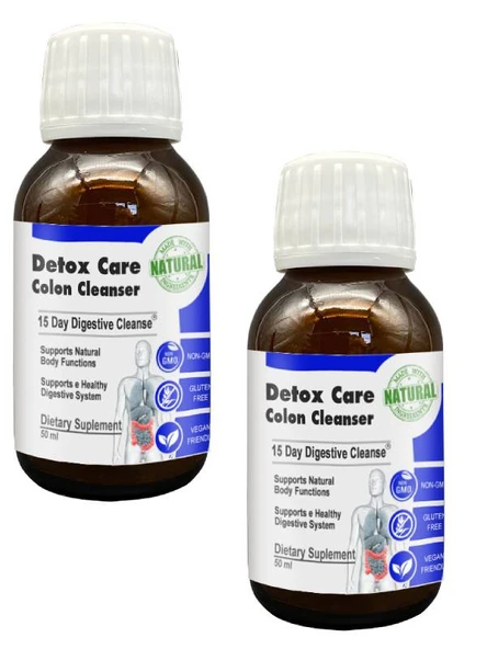 Detox Care Yeme Sonrası Ferahlık Hissi İçin Destek Şurubu 50 ml x 2 adet ürün görseli 1