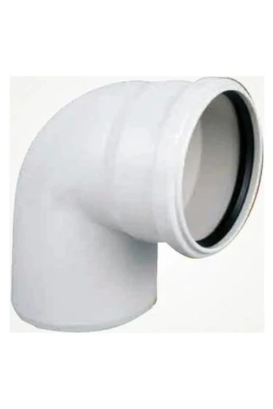 KALDE 50x90 Pvc Dirsek 50'lik 90 Derece Pimaş Atık Su Borusu Dönüş Parçası 2 Adet ürün görseli 1