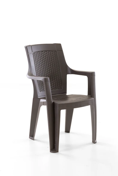 Evdemo Efes 2'li Rattan Sandalye Kahve - Resim 4