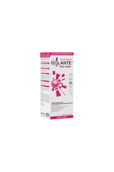 SOLANTE Tele-Rubor SPF 50+ Güneş Losyonu 150 ml ürün görseli 1