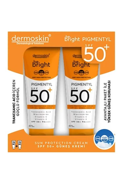 DERMOSKİN Be Bright Pigmentyl Güneş Koruyucu SPF 50+ Krem 75 ml ürün görseli 1