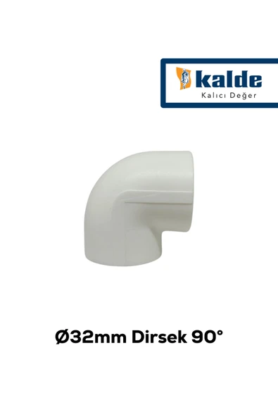 KALDE 32'lik PPRC Dirsek | 1 Poşet (35 Adet) | Ø32 x 90° (32 mm - 90 Derece) | Temiz Su ürün görseli 1