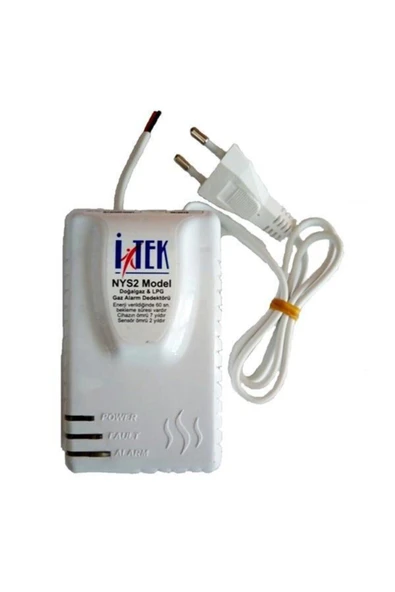 İTEK Nys-03 Model Gaz Alarm Cihazı Doğalgaz Lpg Dedektörü Tse ürün görseli 1