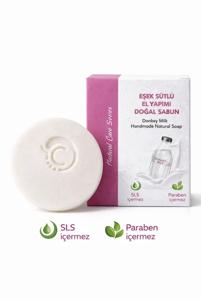 Eşek Sütlü El Yapımı Doğal Oval Sabun - 100 gr ürün görseli 1
