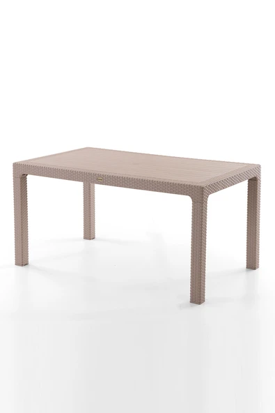 Evdemo Rattan 90x150 cm Masa Cappuccino ürün görseli 1