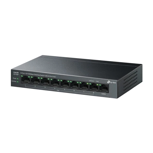 TP-LINK LS109P 9PORT 10/100 POE SWITCH - Resim 3