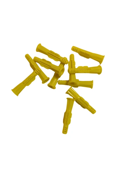 GoHangar 8'lik Sarı Roket Dübel 2500 Adet (500x5) - 8 mm Plastik Duvar Dübel ürün görseli 1