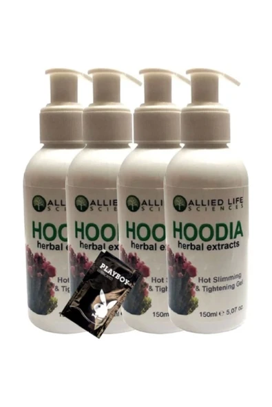 Allied Life Sciences Hoodia Herbal Extracts Hot Slimming & Tightening Gel 150 ml x 4 adet + Jel ürün görseli 1