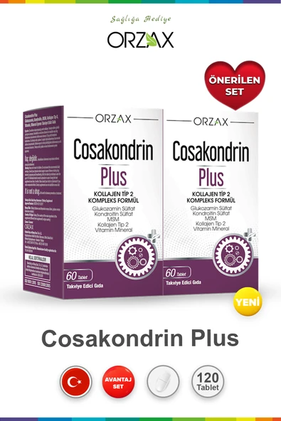 ORZAX Cosakondrin Plus 60 Tablet (2 adet) ürün görseli 1