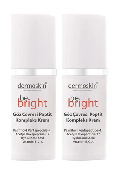 DERMOSKİN Lekeli Ciltlere Özel Be Bright Peptit Kompleks Göz Çevresi Bakım Kremi 2'li Paket 8697796001483 ürün görseli 1