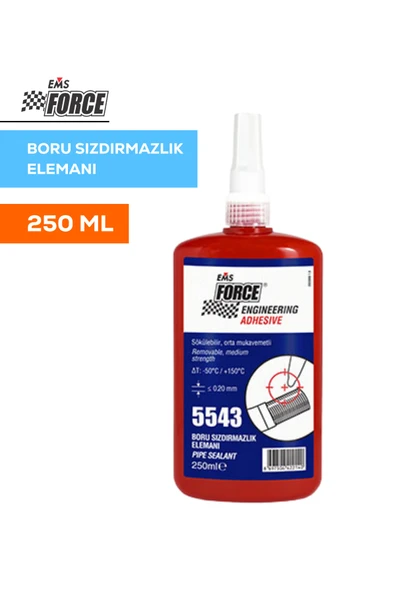 EMS FORCE 5543 Boru Sızdırmazlık Elemanı 250 ml | Yüksek Basınca Dayanıklı, Profesyonel Tesisat İçin ürün görseli 1