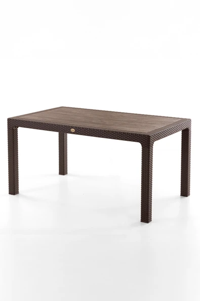 Evdemo Rattan 90x150 cm Masa Kahve ürün görseli 1