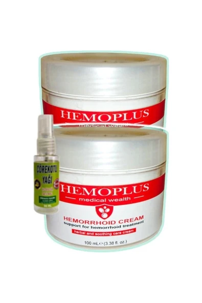 Süper Hemoplus Krem 100 ml x 2 adet + Çörek Otu Yağı 30 ml ürün görseli 1