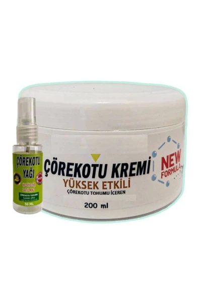 Süper Çörek Otu Rahatlatıcı Masaj Bakım Kremi 200 ml+30 ml Çörek Otu Yağ ile ürün görseli 1