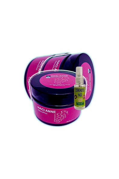 Süper Hacı Anne 3x200 ml Rahatlatıcı Kremi+30 ml Çörek Otu Yağı ile ürün görseli 1