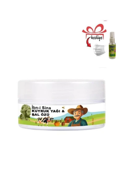 Süper İbni Sina Rahatlatıcı Kuyruk Yağı&Bal Özü Bakım Masaj Kremi 50 ml+Çörek Otu Yağ ile ürün görseli 1