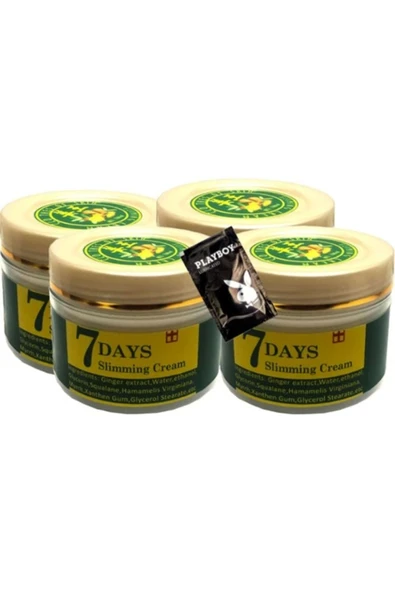 Süper 7Days 4lü Adet Ginger Miracle Slimming Cream Kremi  100 ml + 1 Adet Jel Hediyeli ürün görseli 1